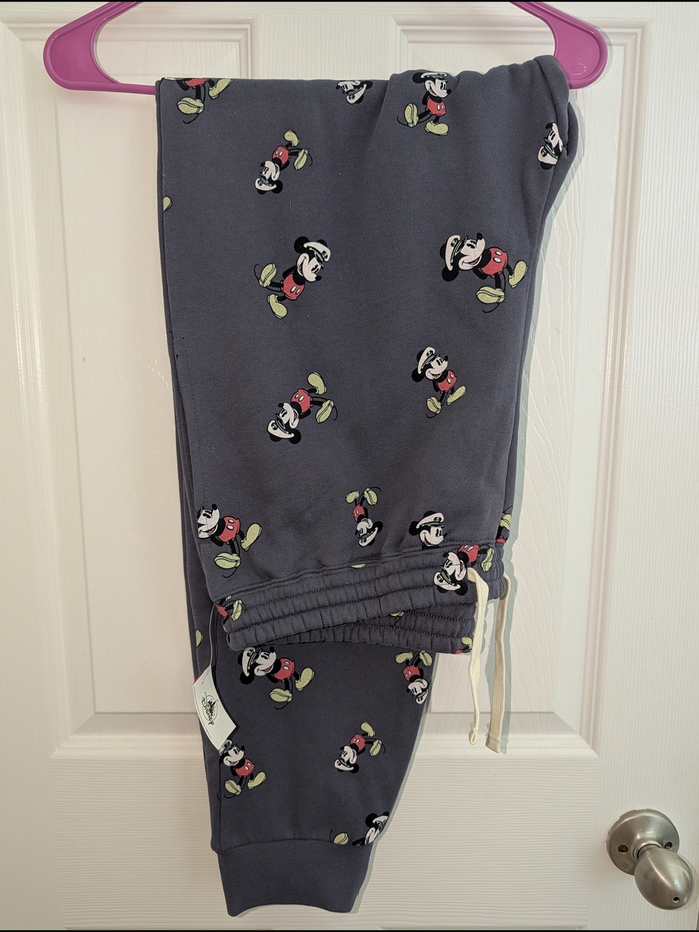 DCL Disney Cruise Line Captain Mickey Sweat Pants Size M NWT
